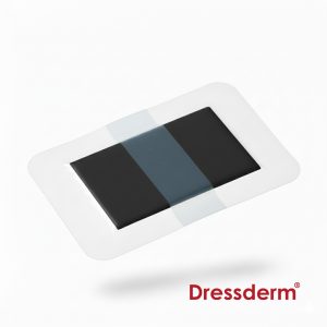 Transoparent Adhesive dressing With Antimicrobial Charcoal Pad